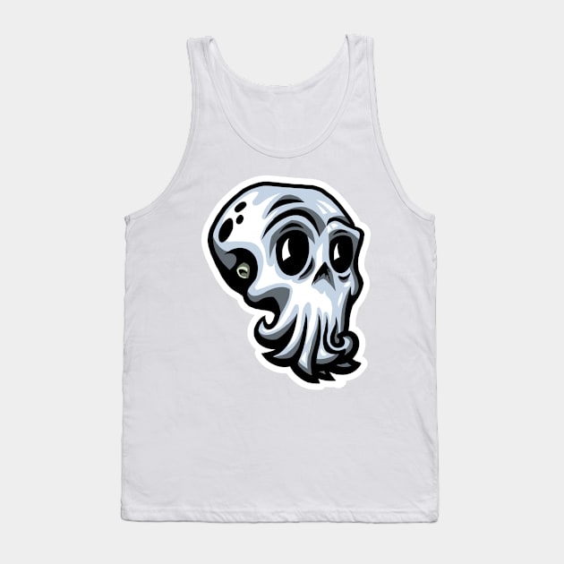 Octopus Skull Tank Top by Octomanart